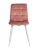 DC209 Стул мягкий, ПЫЛЬНО-РОЗОВЫЙ#G62-23 велюр, каркас металл белый КРУГЛЫЙ