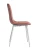 DC209 Стул мягкий, ПЫЛЬНО-РОЗОВЫЙ#G62-23 велюр, каркас металл белый КРУГЛЫЙ