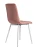 DC209 Стул мягкий, ПЫЛЬНО-РОЗОВЫЙ#G62-23 велюр, каркас металл белый КРУГЛЫЙ