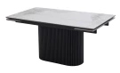 Стол АРИЯ 160 PANDORA LIGHT, керамика / Черный каркас М-City