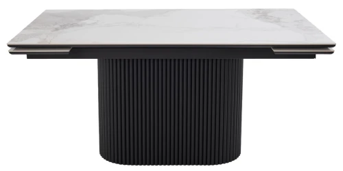 Стол АРИЯ 160 PANDORA LIGHT, керамика / Черный каркас М-City