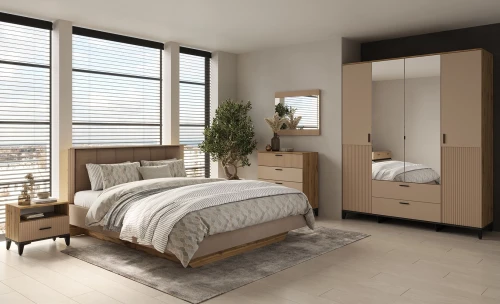 Шкаф 4-х дверный с ящиками и зеркалом Дюна