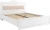 Кровать 1600 с мягким элементом Монако МН-9 + МН-9А белое дерево