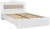 Кровать 1600 с мягким элементом Монако МН-9 + МН-9А белое дерево
