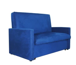 Диван выкатной Идея  120, велюр синий