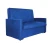 Диван выкатной Идея  120, велюр синий