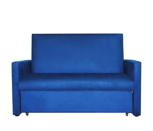 Диван выкатной Идея  120, велюр синий