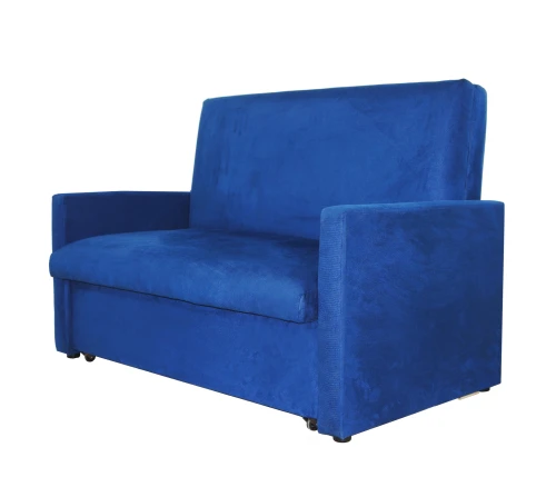 Диван выкатной Идея  120, велюр синий