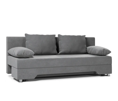 Диван еврокнижка Орлеан велюр серый