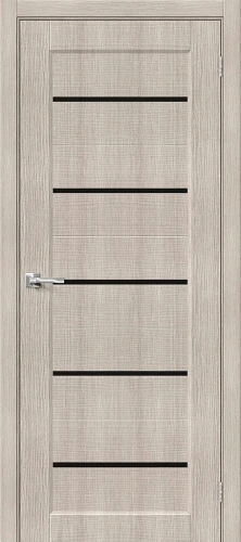 Межкомнатная дверь экошпон mr.wood Мода-22 Black Line Cappuccino Melinga