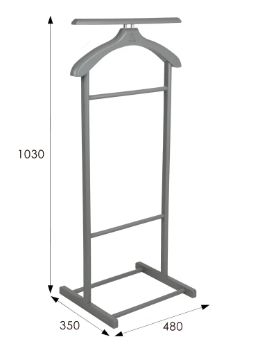 Вешалка костюмная В 21Н серый
