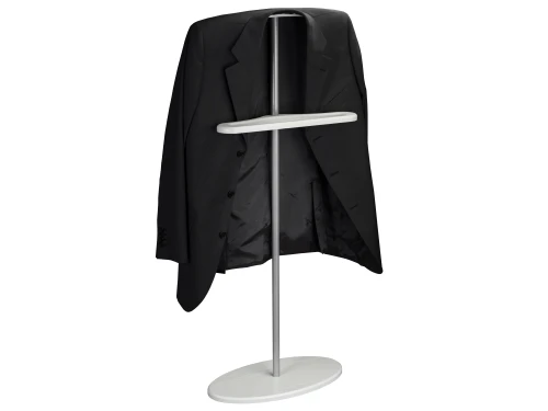 Вешалка костюмная Дэви 3 металлик/белый