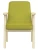 Кресло Ретро ткань лайм, каркас лак