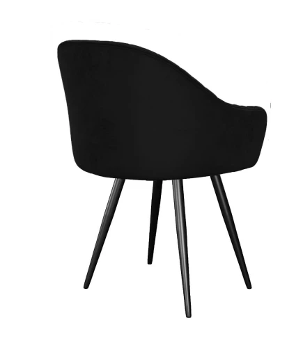 Стул DikLine 439 поворотный, K21 черный, ножки черные