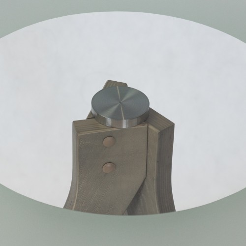 Стол журнальный Рилле 441 шимо/стекло прозрачное