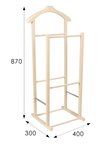 Вешалка костюмная детская В 28Н слоновая кость