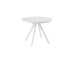 Стол Рондо М D100, Белый, МАТТЕЛЮКС/белыЙ