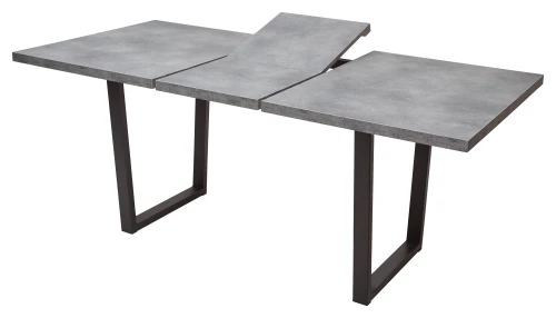 Стол ЛОФТ 160 Бетон Портленд/ Черный