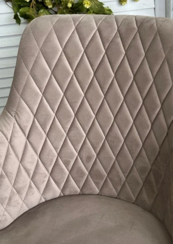 Стул HERMAN ЛАТТЕ #25, велюр / белый каркас М-City