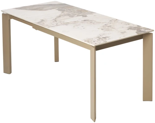 Стол CORNER 120 GLOSS LUXURY PANDORA SOLID CERAMIC / TAUPE, ®DISAUR