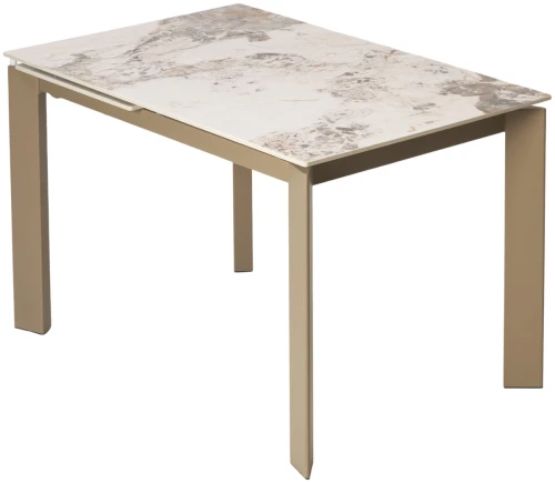 Стол CORNER 120 GLOSS LUXURY PANDORA SOLID CERAMIC / TAUPE, ®DISAUR