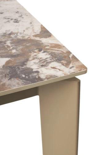 Стол CORNER 120 GLOSS LUXURY PANDORA SOLID CERAMIC / TAUPE, ®DISAUR