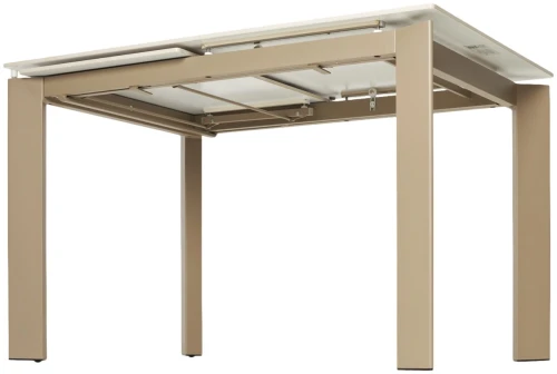 Стол CORNER 120 GLOSS LUXURY PANDORA SOLID CERAMIC / TAUPE, ®DISAUR