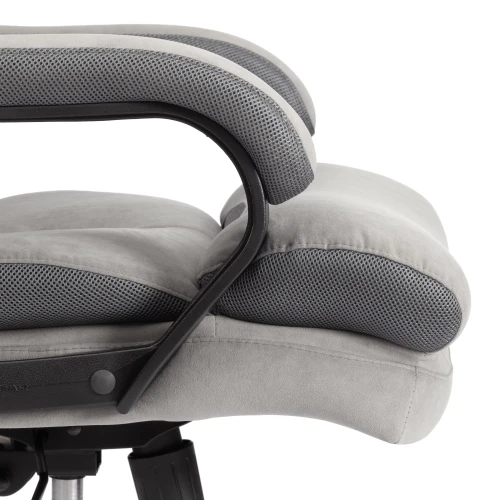 Кресло Duke metal BL велюр, серый, 29/TW-12