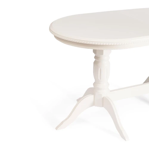 Стол COPPOLA бук, мдф, 140+40x80x77см, Ivory white