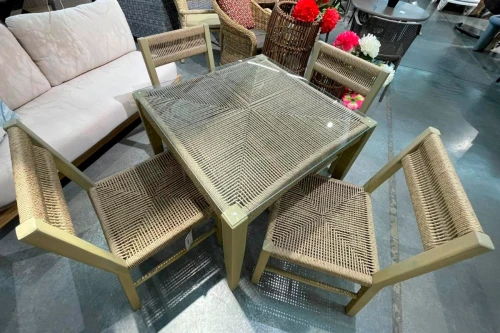 MOKKA BALI Стол квадратный деревянный