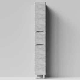 Пенал Адель 30 (1 ящик, 2 двери) напольный, Горный камень ПВХ 57807, левый, бельевая корзина