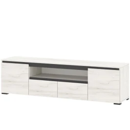 Тумба «Гретта» 2С2Я, Крафт белый/Антрацит