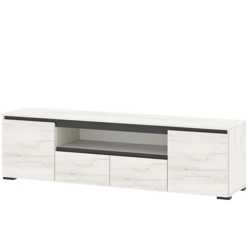 Тумба «Гретта» 2С2Я, Крафт белый/Антрацит