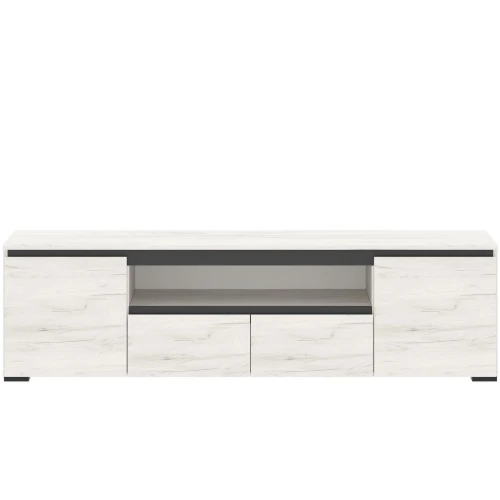 Тумба «Гретта» 2С2Я, Крафт белый/Антрацит