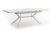 "Меркурий" стол интерьерный раздвижной обеденный из керамики, цвет белый глянцевый