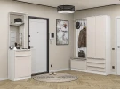 Готовая прихожая Стиль-04 Cream Silk Белый фьюжн Готовая прихожая Стиль-04 Cream Silk Белый фьюжн