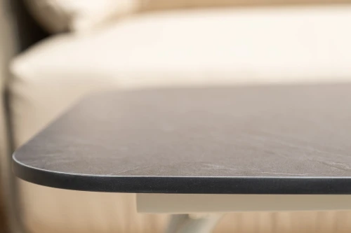 "Форли" лаунж-зона 4-местная плетеная из роупа (веревки), каркас алюминиевый светло-серый, роуп серо-коричневый