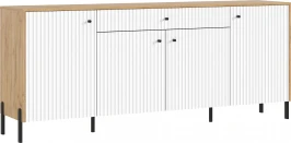 Комод Оливия (металл), Дуб Крафт, Браш Вайт