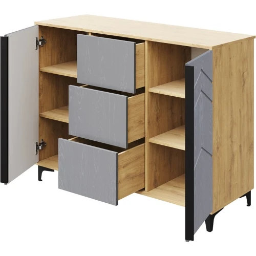 Комод «Тиана» КМК 0967.16, дуб наварра/графит