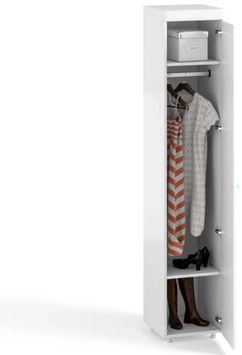 Шкаф-пенал 1дв. (гл.560) Монако МН-33 белое дерево