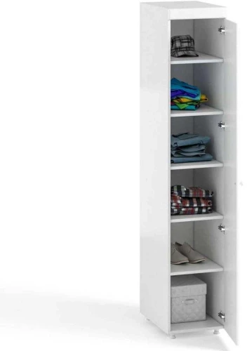 Шкаф-пенал 1дв. (гл.560) Монако МН-33 белое дерево