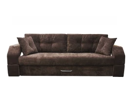 Диван еврокнижка Манчестер 160 ВЕЛЮР 06 КОРИЧНЕВЫЙ НПБ