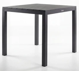 Стол обеденный DOLLA алюминий 80х80 см (4 ножки)
