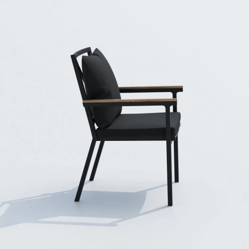 Обеденная группа  DOLLA FESTA plus каркас карбон / стол алюминий 220 / ткань черная