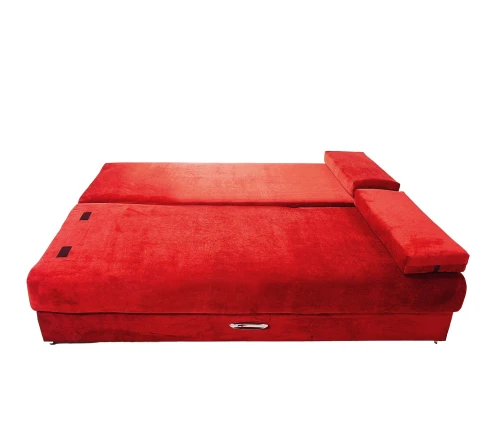 Диван-еврокнижка Амстердам мини люкс красный