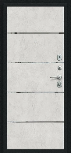 Входная дверь BRAVO Лайн Букле черное/Look Art 