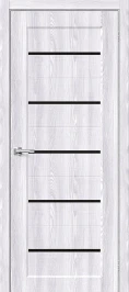 Межкомнатная дверь экошпон mr.wood Мода-22 Black Line Riviera Ice