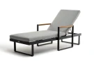 Шезлонг из алюминия MAYA  темный графит  Joygarden