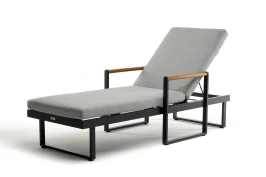 Шезлонг из алюминия MAYA  темный графит  Joygarden