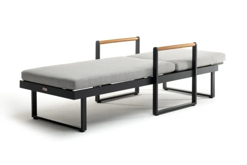 Шезлонг из алюминия MAYA  темный графит  Joygarden